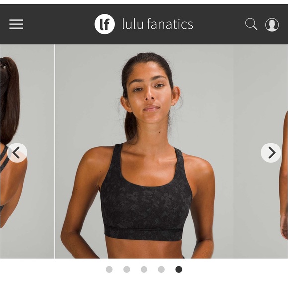Lululemon Energy Bra Camo Deep Coal Multi - Picture 4 of 5
